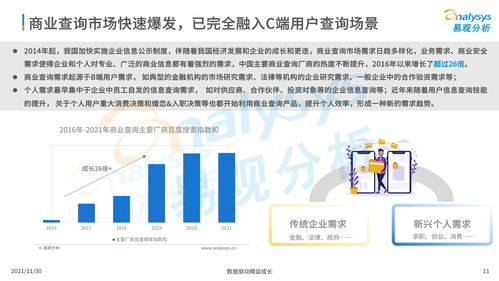 中国商业查询市场分析2021 数据驱动下的商务信息咨询变革与展望